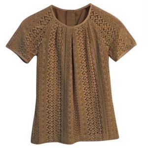BANANA REPUBLIC Lace Overlay Top